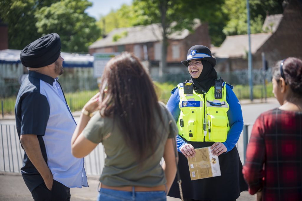 PCSO talking with public